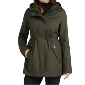 Hunter Women's Cotton Hunting Coat Rain Jacket Dark Olive Green Medium